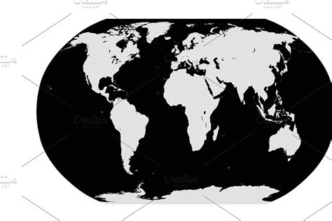 World Map Vector White Map Vector Flat World Map Neon Backgrounds