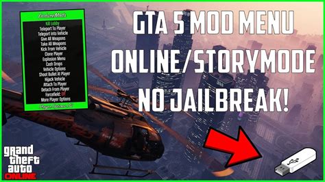 Gta 5 Onlinestory Mode Usb Mod Menu Tutorial All Consoles New