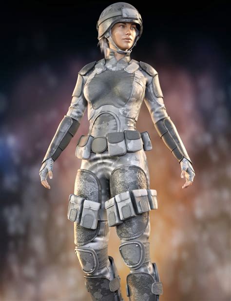 Sci Fi Soldier Outfit For Genesis 8 Females Daz 3d