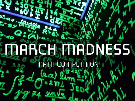 March Math Madness By Bernardo Carrillo