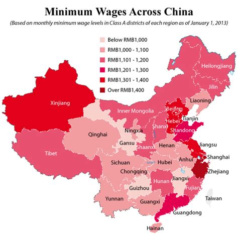 A Complete Guide To Chinas Minimum Wage Levels By Province City And