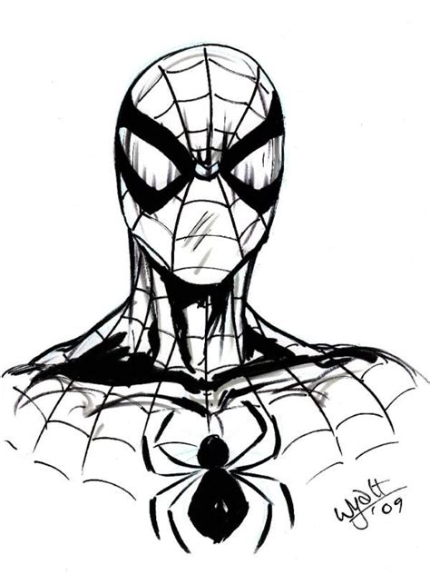 Spiderman Drawing Easy Free Download On Clipartmag