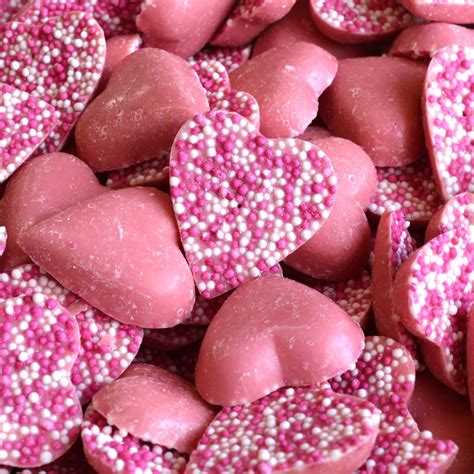 Pink Chocolate Hearts Uk Wedding Favours