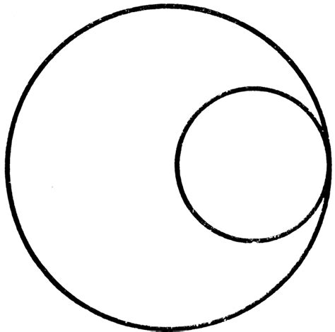 2 Internally Tangent Circles Clipart Etc