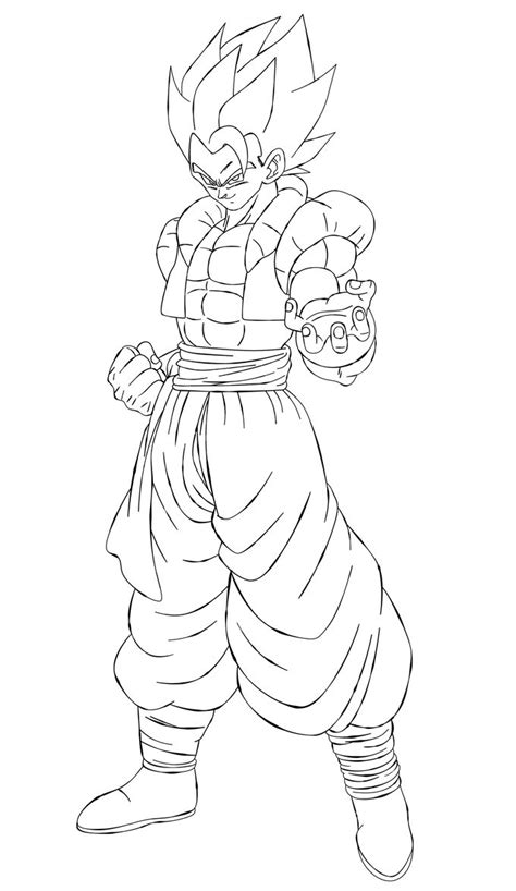 Gogeta By Andrewdb13 Coloriage Dragon Ball Coloriage Dragon Ball Z