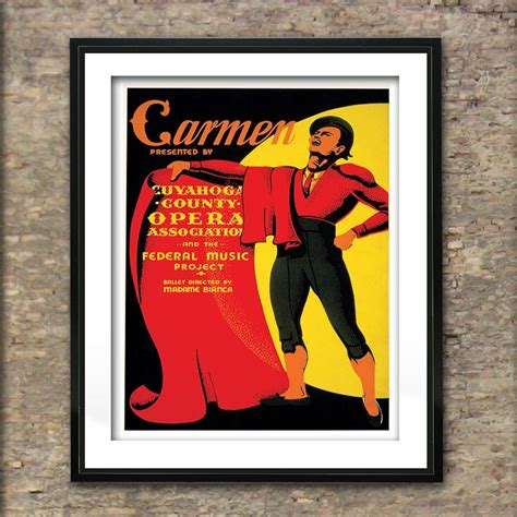 Vintage Carmen Opera Poster Art Print Different Sizes Etsy