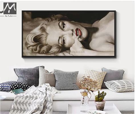 Buy 100 Hand Painted Abstract Modern Canvas Wall Art Marilyn Monroe Decor Oil
