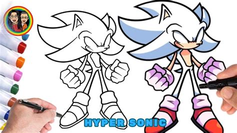 Como Desenhar O Hyper Sonic Como Dibujar A Hyper Sonic How To Draw