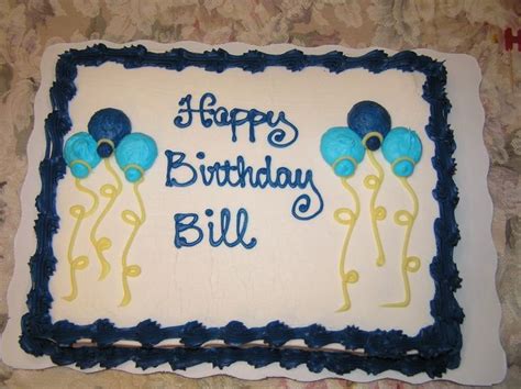 Pin By Birthday Cakes By Name On Bill Cake Designs Birthday Cake Happy Birthday Bill