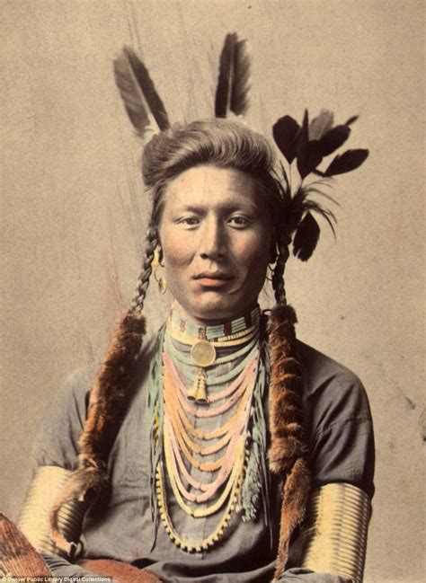 Posing For The Camera Stunning Colored Images Show The Lives Of Native Americans In The 19th