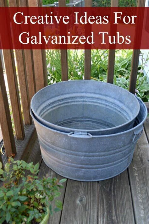 Creative Ideas For Galvanized Tubs Galvanized Tub Metal Tub Rustic