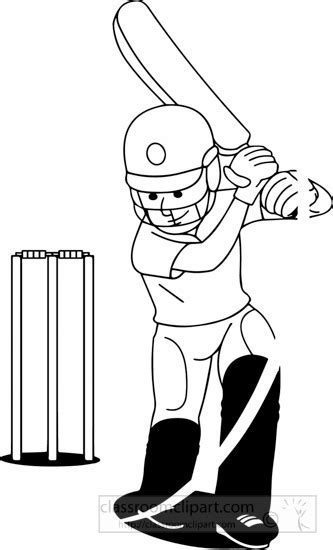 Sports Black And White Outline Clipart Black White Boy Playing