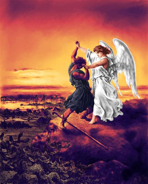 Jacob Wrestling With The Angel By Ishtifan On Deviantart