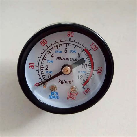 PSI Bar Black Plastic Shell Dial Air Pressure Gauge Pressure Gauges AliExpress
