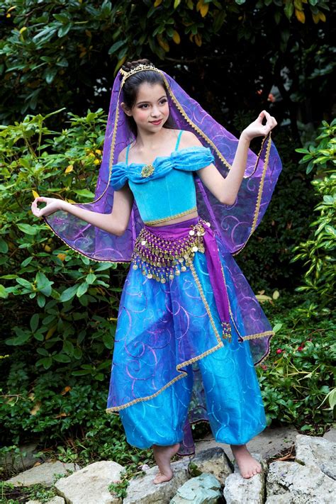 Princess Jasmine Dress Costume Feqtutj