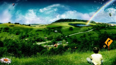 20 Rainbow In Nature Desktop Wallpaper Basty Wallpaper