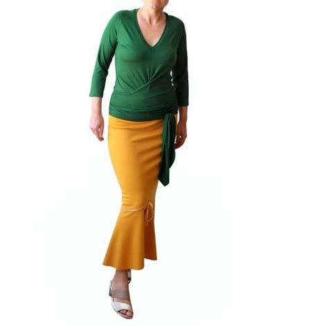 Maxi Long Pencil Skirt Mustard Yellow Skirt Plus Size Pencil Etsy