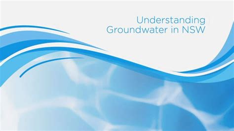 Understanding Groundwater In Nsw Youtube