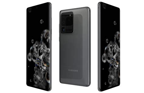 3d Model Samsung Galaxy S20 Ultra 5g Cosmic