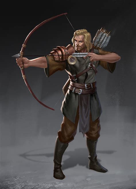 Artstation The Archer Shuqi Dang Archer Characters Dungeons And Dragons Characters