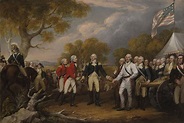 Battle Of Saratoga, The British General John Burgoyne Surrendering ...