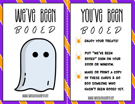 Free Youve Been Booed Printable For Halloween
