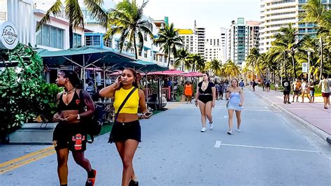 Walk South Beach Ocean Drive Miami Summer Beach Walking Tour