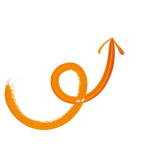Curly Arrow In Watercolor Paint 10849712 Png