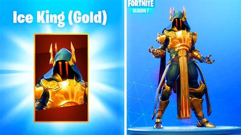 How To Get Gold Ice King In Fortnite Season 7 Fortnite Free Skin