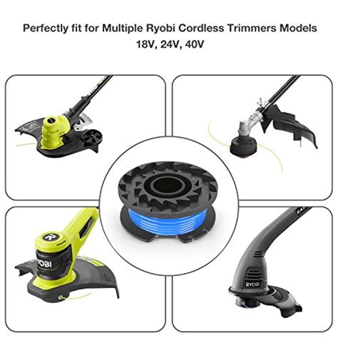 The ryobi 40v string trimmer comes with the 'reel easy' trimmer head for easy loading. Ofpow String Trimmer Line For Ryobi 0.065" Autofeed ...