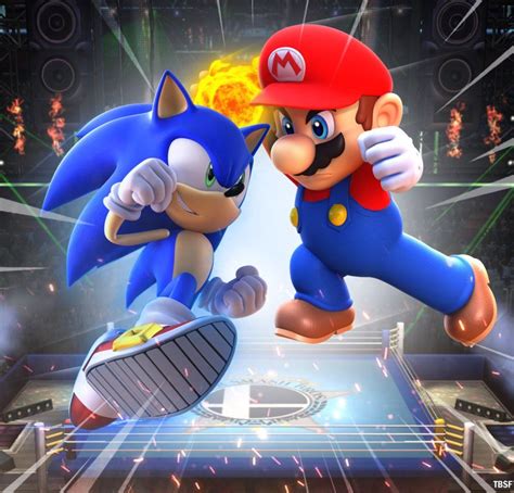 Mario Vs Sonic Console Wars By Tbsf Yt Sonic Sonic Party Sonic