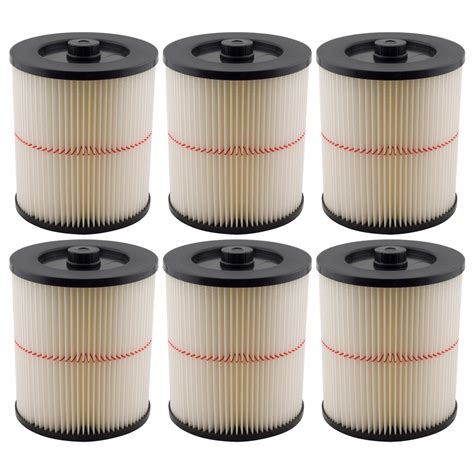 6 Pack Replacement Filters 17816 Compatible with Shop Vac ...