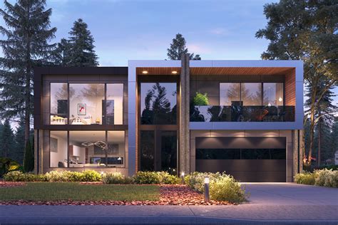 Maybe you would like to learn more about one of these? Contemporary Two-story House Plan with Open Concept Floor ...
