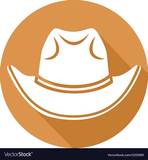 Cowboy Hat Icon Royalty Free Vector Image Vectorstock