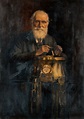 William Thomson, Lord Kelvin (1824-1907), physicist. Oil painting by ...