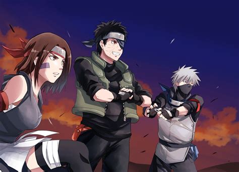 Kakashi Obito E Rin Fanart Kakashi And Obito Naruto Shippuden Anime