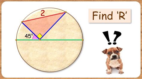 Find Radius Of Circle From Hypotenuse Of Right Triangle Math Olympiad Geometry Youtube