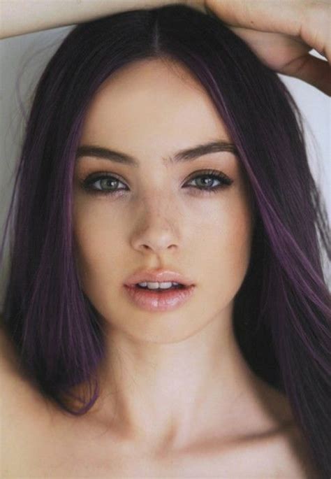30 Cute Purple Hairstyle And Purple Hair Colors For Girls Dark Purple