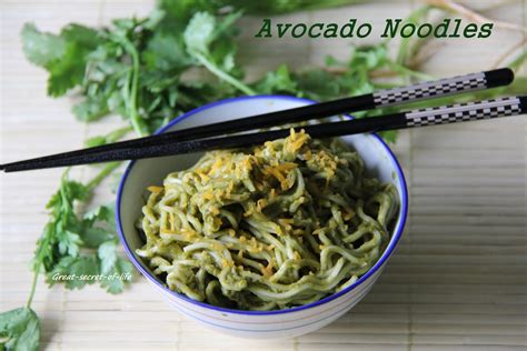 Great Secret Of Life Avocado Noodle Avocado Pesto Pasta Healthy