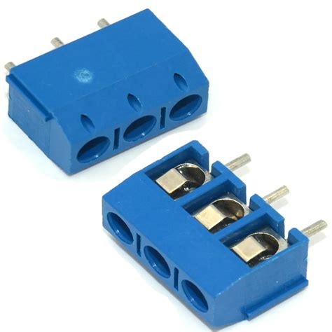 30pcslot Electrical Terminal Block 50mm Pitch And 3 Pins Straight Pin