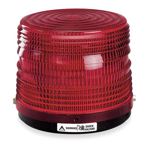 Federal Signal Red Flash Tube Strobe Light 3t945141st 024r Grainger