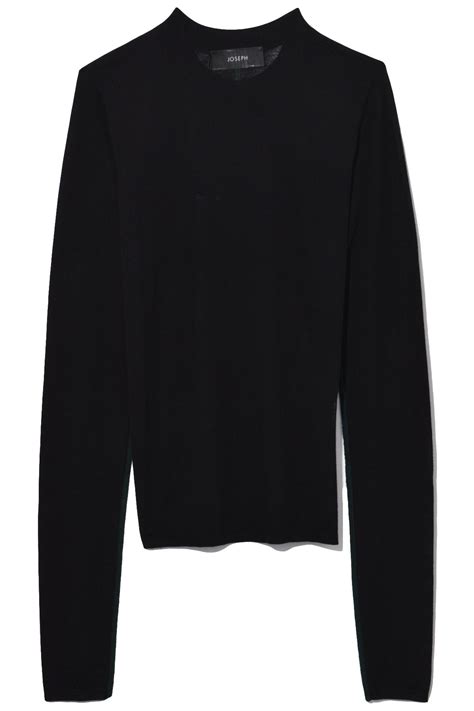 Round Neck Long Sleeve Top in Black | Long sleeve tops, Long sleeve tshirt men, Long sleeve