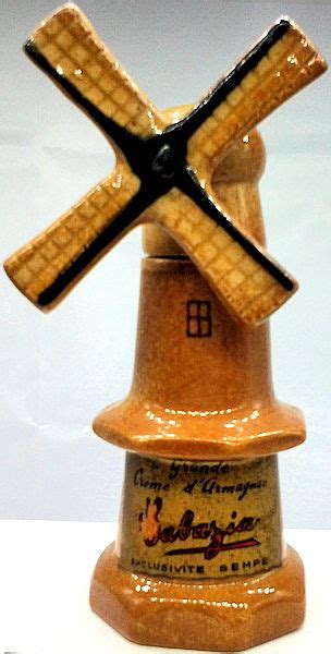 Miniature Bottle Library Theme Windmill