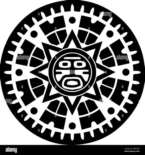 Ancient Divine Mayan Symbol Stock Vector Image And Art Alamy