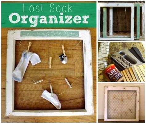 Thanks to my husband's career, we have moved 8 times in the last 15 years. Lost Sock Organizer | Clever diy, Diy organization, Lost socks