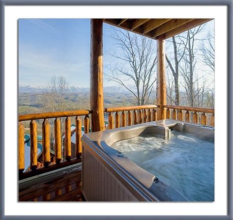 Winter Hot Tub With A View Of The Smoky Mountains William Britten