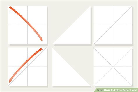 Fold the paper into square and cut around the top of the folded paper. 3 Easy Ways to Fold a Paper Heart (with Pictures) - wikiHow
