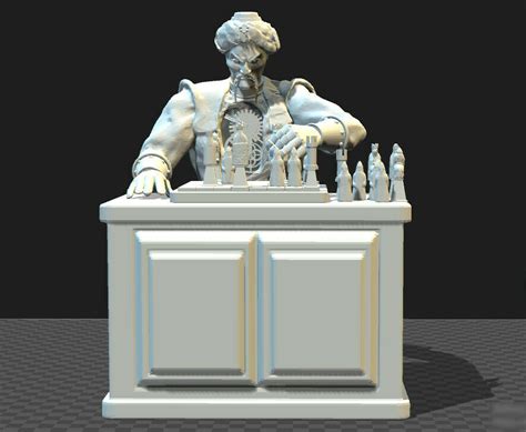 Stl File The Turk Chess Player Figure・3d Printer Design To Download・cults
