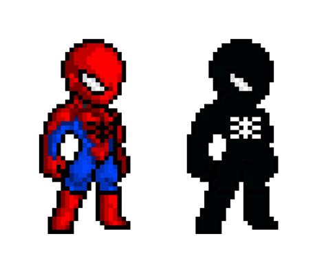 Spiderman And Venom Pixel Art Maker