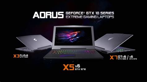 Aorus Geforce Gtx 10 Series Gaming Laptops Youtube